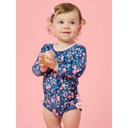 Moonlit Meadow Long Sleeve One Piece Rash Guard
