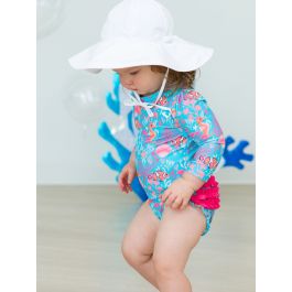 Ocean Tides Long Sleeve One Piece Rash Guard
