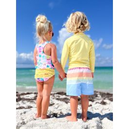 Ice Cream Social Peplum Tankini