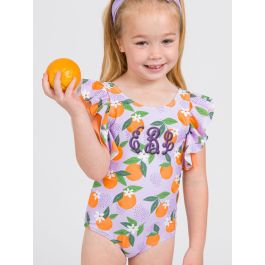 Purple Orange You The Sweetest Butterfly One Piece Swimsuit