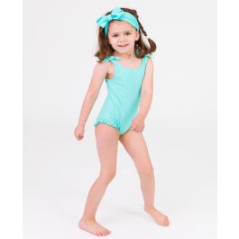 Island Blue Tie Shoulder One Piece
