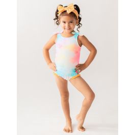 Rainbow Tie Dye Tie Shoulder One Piece