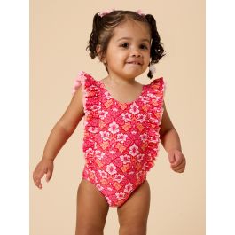 Wildflower Rodeo Waterfall One Piece Swimsuit