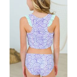 Magical Mermaid Girls Racerback Flutter Tankini