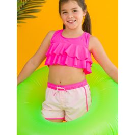 Pink Girls Board Shorts