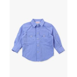 Periwinkle Blue Sun Protective Button Down Shirt