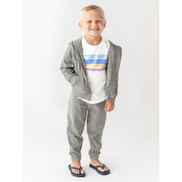 Gray Melange Terry Knit Hoodie
