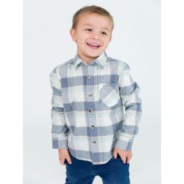 Alpine Plaid Flannel Long Sleeve Button Down Shirt
