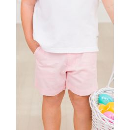 Pink Stretch Chino Shorts
