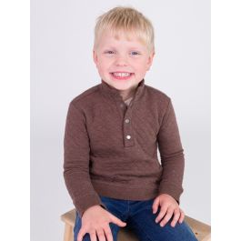 Heather Carafe Quilted Quarter Snap Sweatshirt
