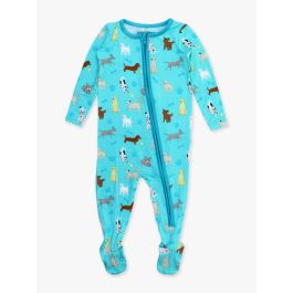 Puppy Playtime One Piece Footie Pajama, Bamboo Viscose