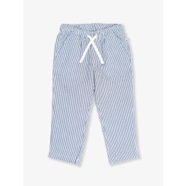 Classic Blue Seersucker Pull-on Pants