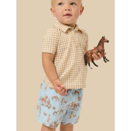 Blue Trail Toile Performance Court Short