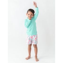 Vibrant Flamingo Swim Trunks - 5