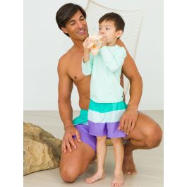 Marine Color Block Swim Trunks