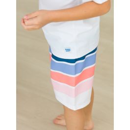 Seaside Stripe Swim Trunks