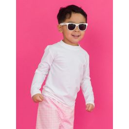 White Long Sleeve Rash Guard