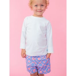 Tropical Trellis Performance Hybrid Swim Trunks