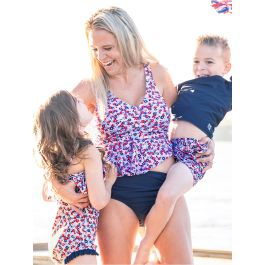 Navy Women's Ruched Swim Bottoms
