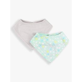 Dove Gray and Take Flight Knit 2-Pack Bandana Bibs
