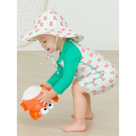 Crabby Cove Printed Sun Protective Hat