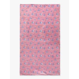 Pink Seas the Day Printed Beach Towel 