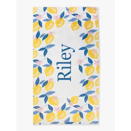 Lemon Capri Personalized Beach Towel