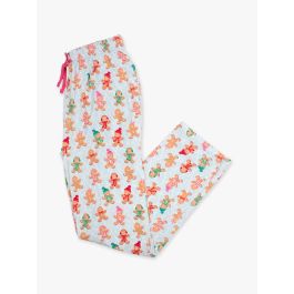 Pink Gingerbread Buddies Adult Pajama Pants