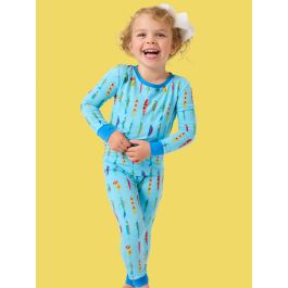 Gone Fishin Long Sleeve Pajama Set, Bamboo Viscose