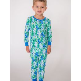 Blue Jolly Grove Long Sleeve Pajama Set