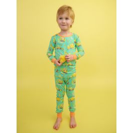 Bunny Builders Long Sleeve Pajama Set, Bamboo Viscose