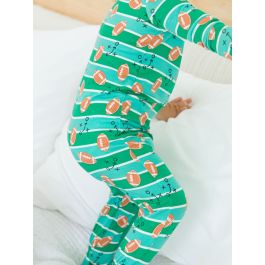Tackles & Touchdowns One Piece Footie Pajama, Bamboo Viscose