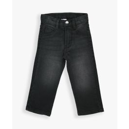 Boys Black Wash Straight Jeans