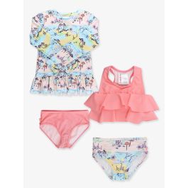 Beach Day Flounce Bikini 2P + Scallop Hem LS RG 2P