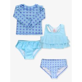 Periwinkle Blue Coastal Cane LS RG 2P + Flounce 2P