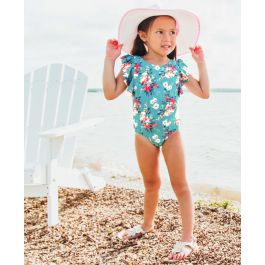 Fancy Me Floral Butterfly Sleeve One Piece