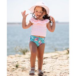 Fancy Me Floral Ruffled Tankini