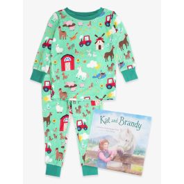 Kat and Brandy Book + Farm Friends LS PJ Set