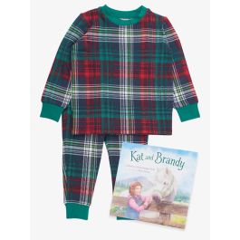 Kat and Brandy Book + Christopher Plaid PJ Set