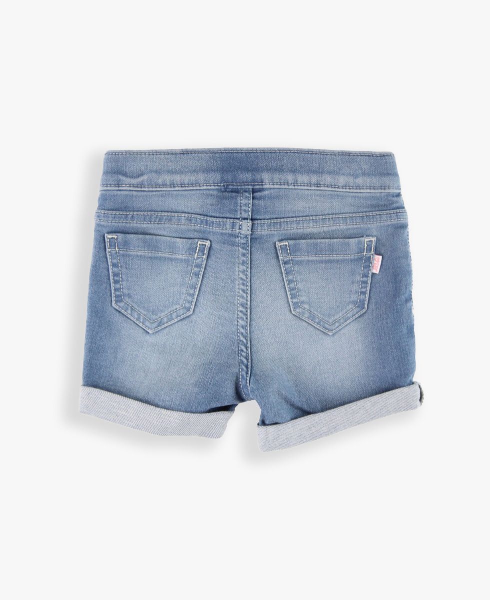 Girls' Stretch Denim Shorts | RuffleButts & RuggedButts