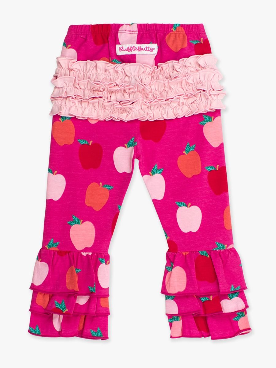 Wennikids Children's Little Girls Ruffle Soft Cotton Flare Pants 3X