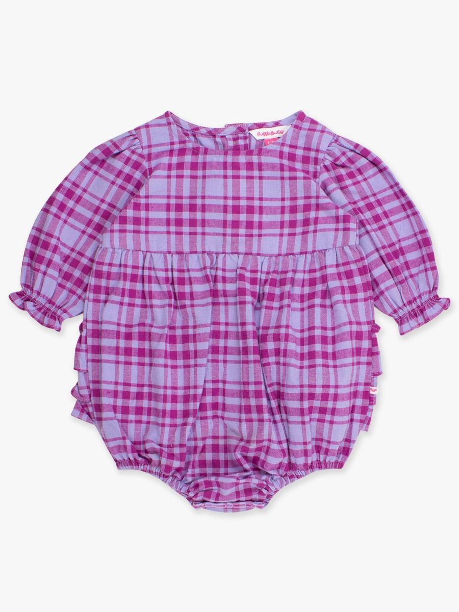 Woven Long Sleeve Bubble Romper