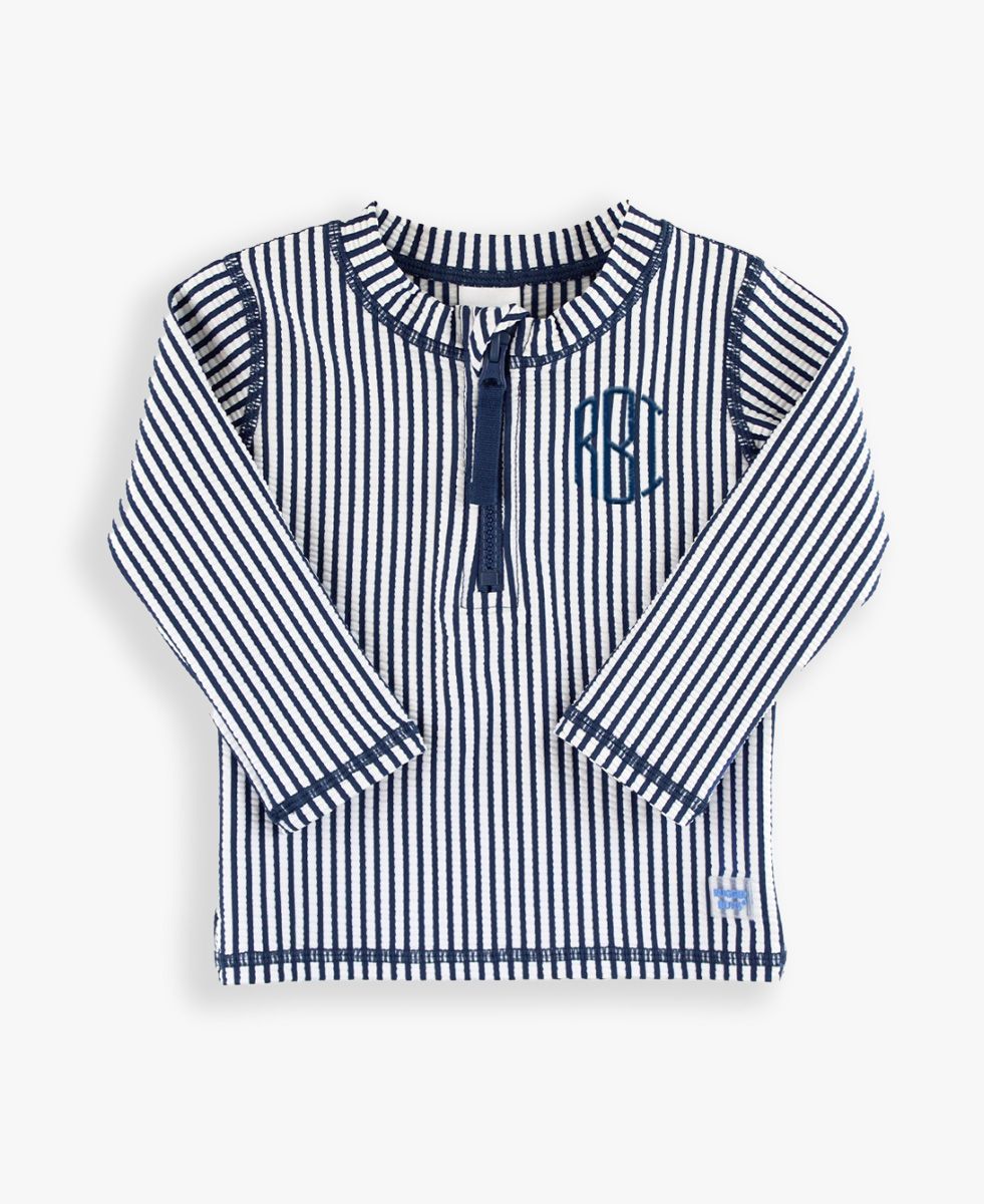 Long Sleeve Zipper Rash Guard | RuffleButts & RuggedButts