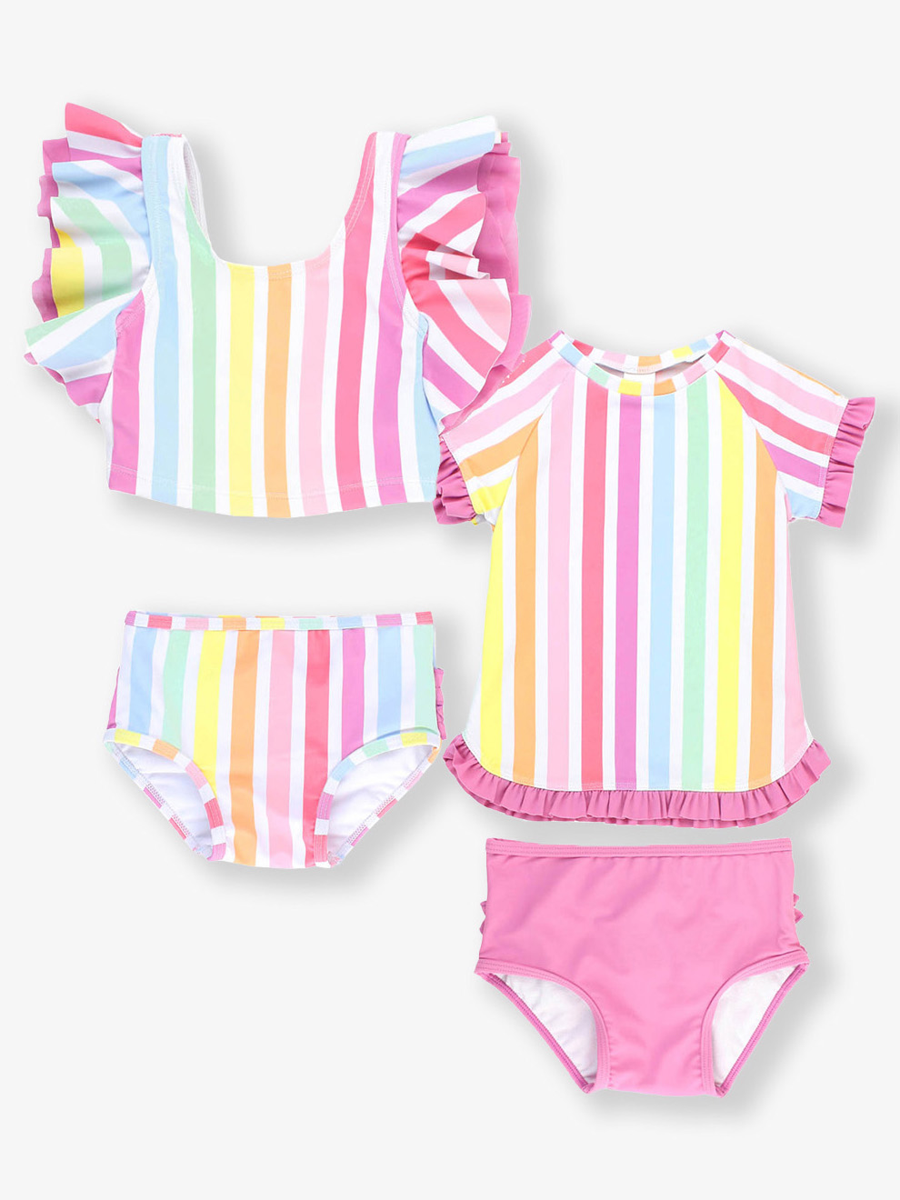 Rainbow Dream Short Sleeve Bikini & Tankini Mix N Match
