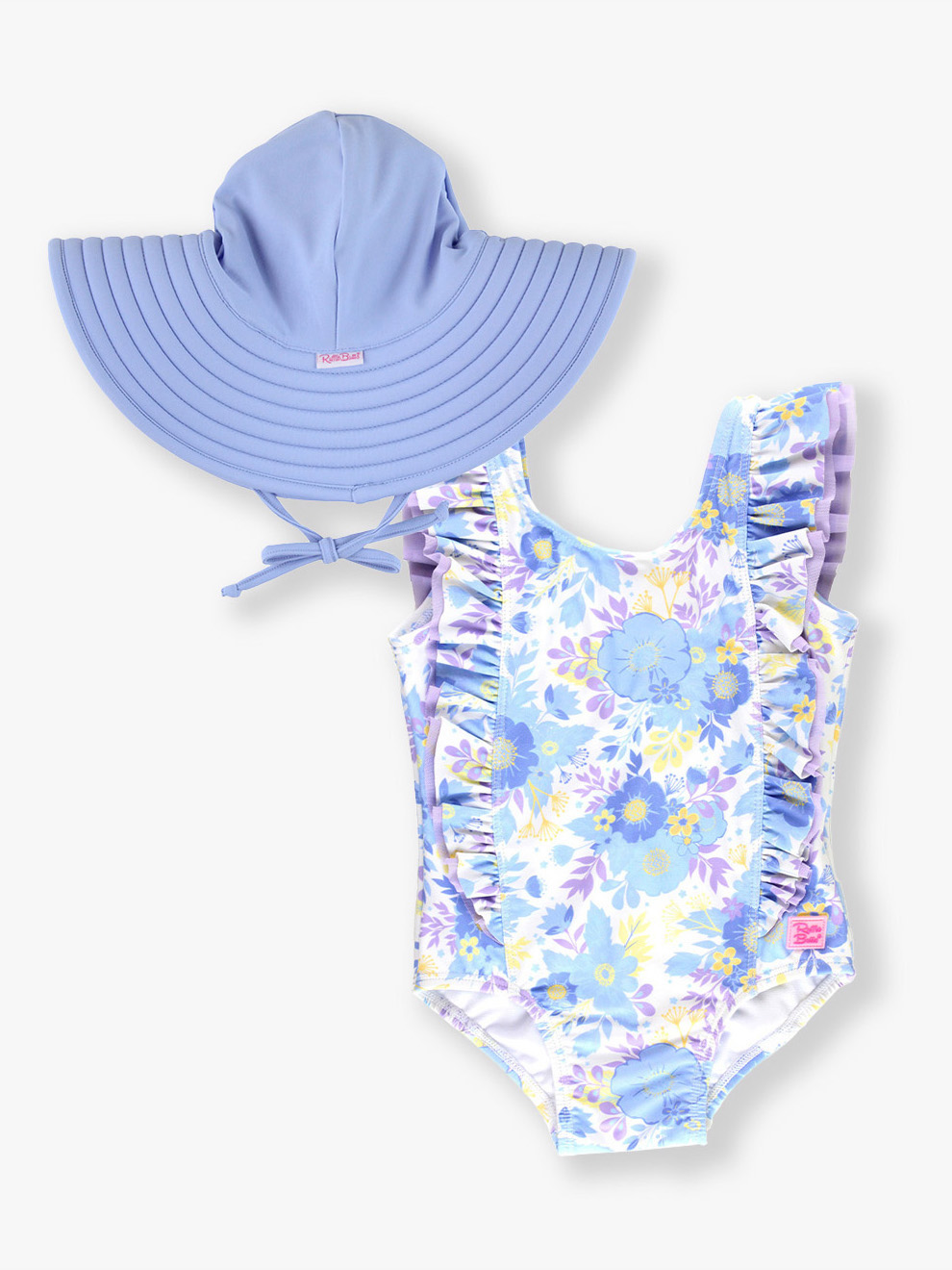 Pristine Blooms Waterfall 1P & Peri Blue Hat Set