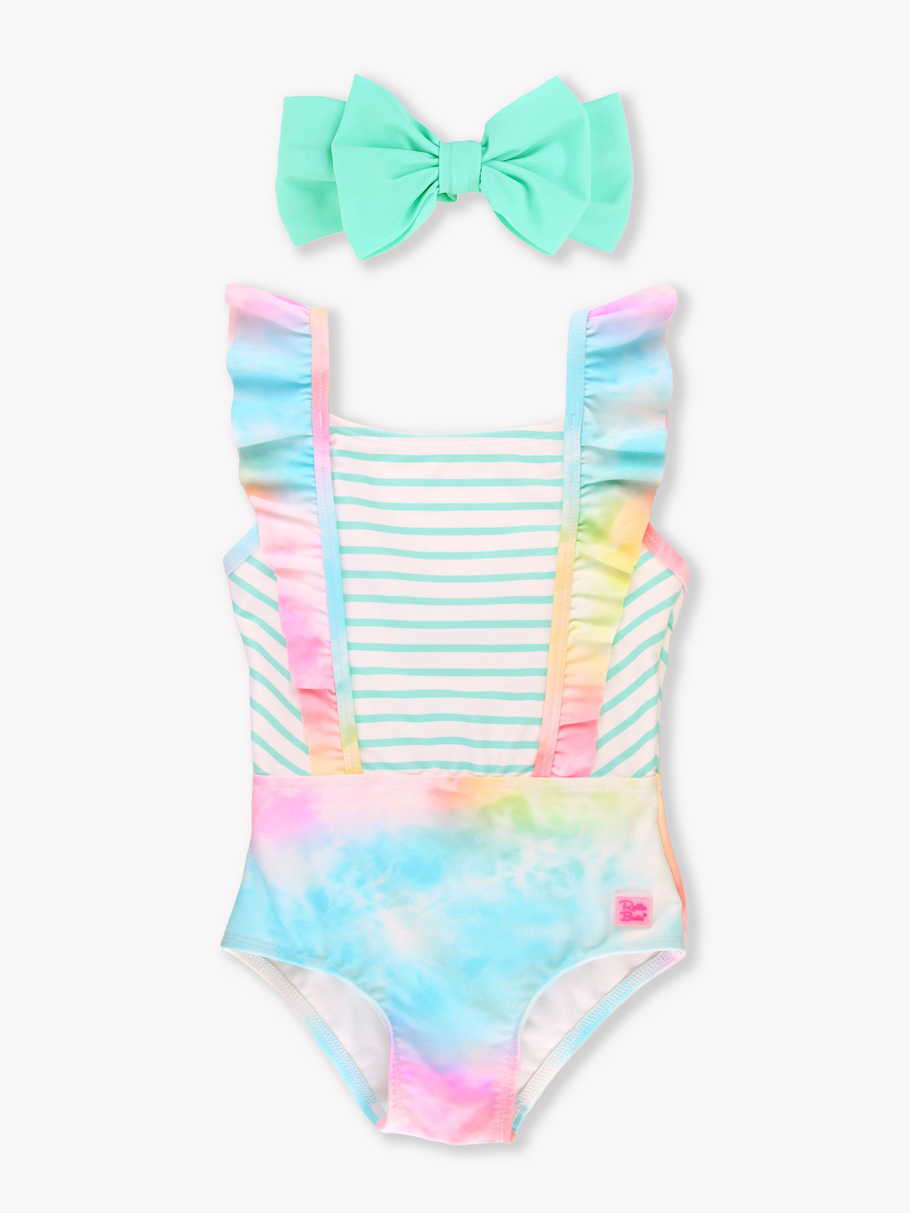 Rainbow Pinafore One Piece & Island Swim HB