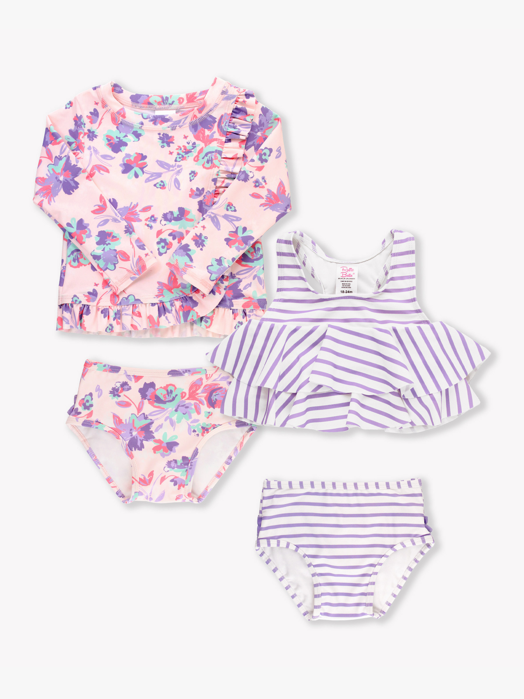 Princess Meadow LS RG & Flounce Bikini Mix N Match