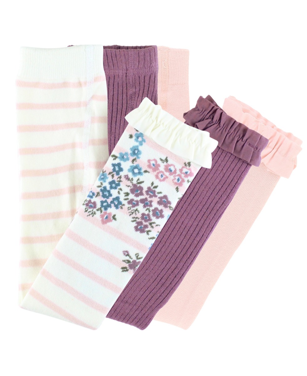 Ballet Pink Stripe/Vintage Violet/Pink Tight Set
