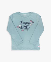 Antique Blue Enjoy the Little Things Graphic Tee
