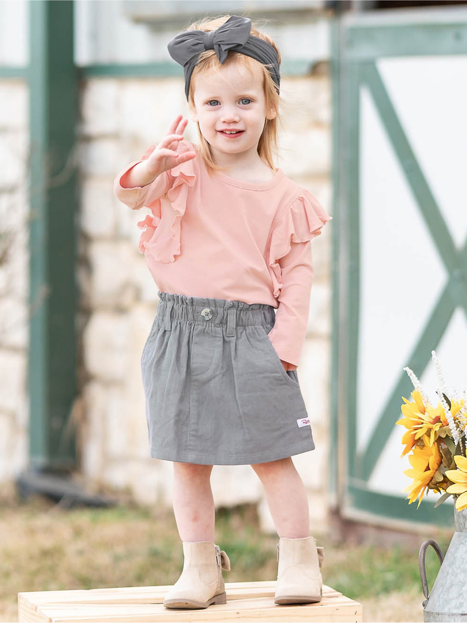 Ballet Pink Flutter Top
